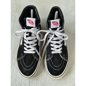 VANS Classic High Top Unisex Black/White Old Skool Sk8-Hi Sneakers M 5 / W 6.5